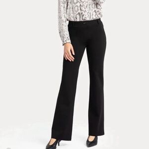 Betabrand Classic Dress Pant Yoga Bootcut Size Medium Short Petite Black Chic